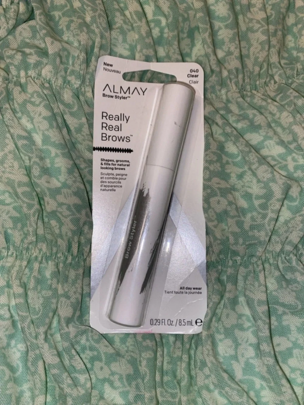 Almay Brow Styler Backed Packaging in White